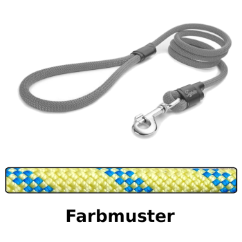 klassische Hundeleine - L - 175cm - gelb rally